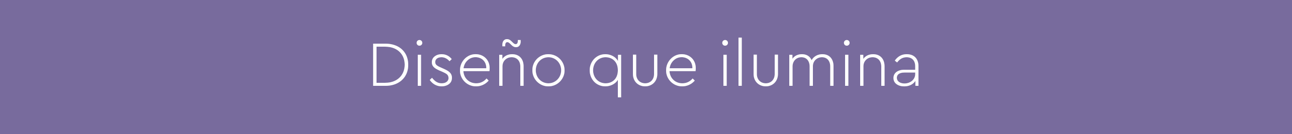 Banner de Lámparas de diseño de autor